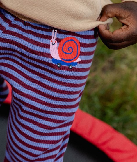 KAUF DICH GLCKLICH KIDS Leggings Streifen Schnecke aus Bio-Baumwolle