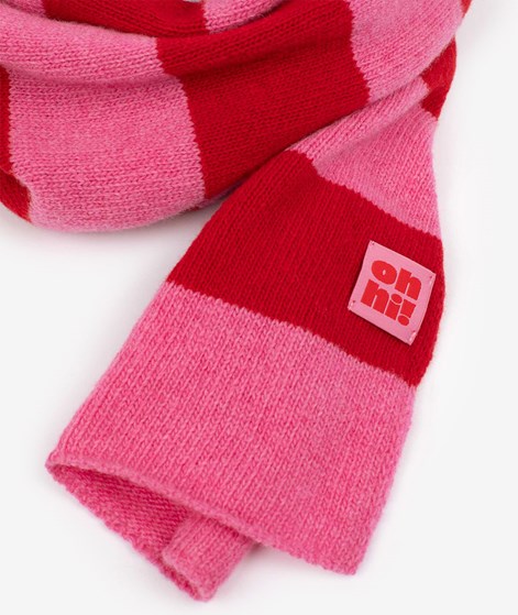 KAUF DICH GLCKLICH Schal pink rot breit