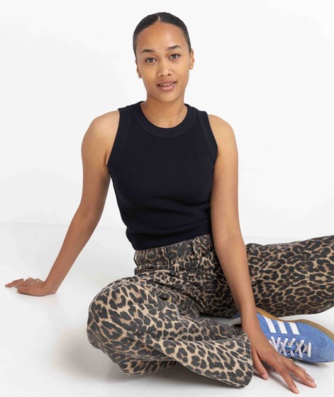 JAN N JUNE Garda Knit Top Blau