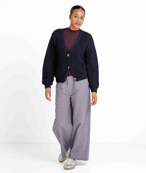 JAN N JUNE Lena Chunky Cardigan Blau
