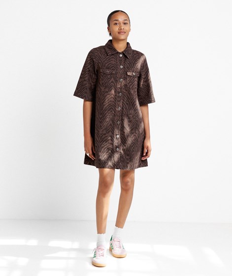 GLOBAL FUNK Mira-G Kleid Braun