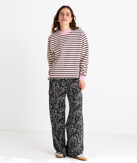 KAUF DICH GLCKLICH Streifen Sweater Rosa Akzente