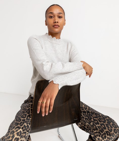 VILA VINikolina O-Neck Pullover Grau