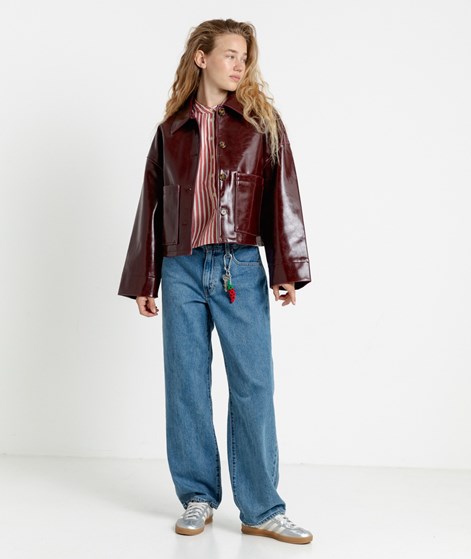 FRNCH PARIS Prevert Jacke Bordeauxrot