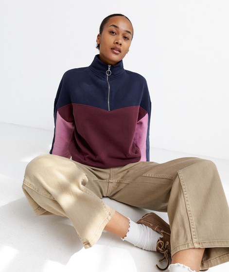 KAUF DICH GLCKLICH Sweater mehrfarbig Blau Rosa Bordeaux