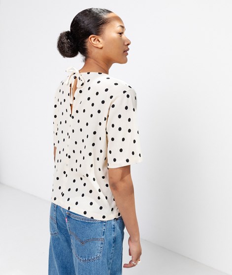 KAUF DICH GLCKLICH Bluse gepunktet Creme aus recyceltem Polyester