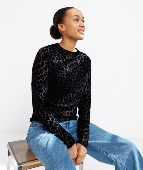 KAUF DICH GLCKLICH Longsleeve Schwarz Leo