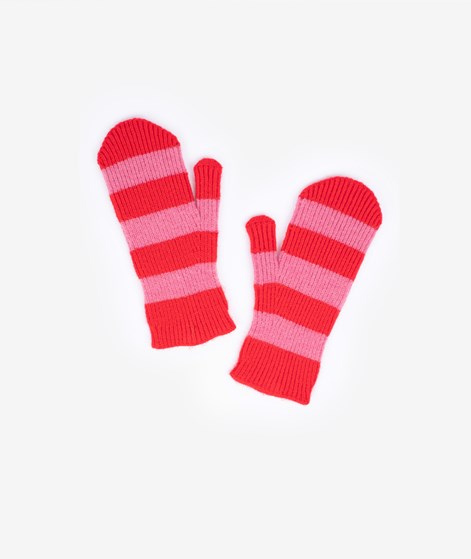 YUKU Handschuhe Gestreift Pink Rot