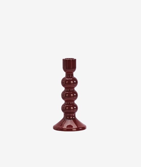 MADAM STOLTZ Glas Kerzenhalter Rot