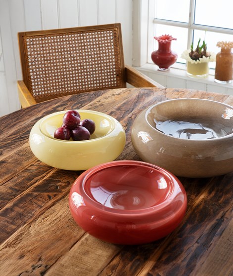 MADAM STOLTZ Glas Schale Rot