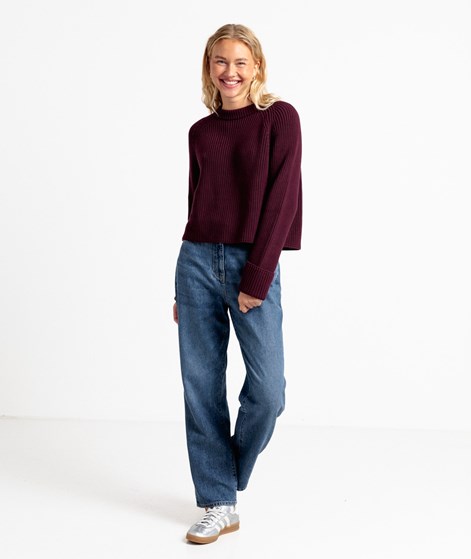 DARIADEH Justyna Pullover Bordeauxrot