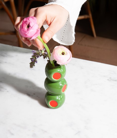 DOIY Olivia Vase  Grn
