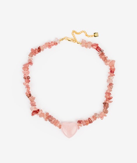 KAUF DICH GLCKLICH Kette Rosenquarz Rosa