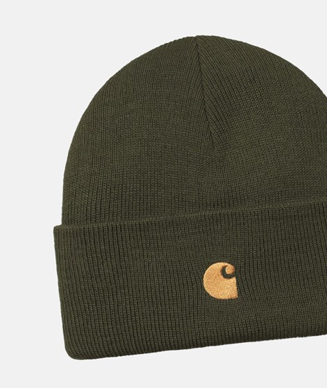 CARHARTT WIP Chase Beanie Mtze Olivgrn