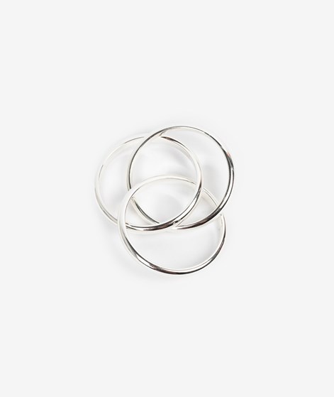 KAUF DICH GLCKLICH Verwobene Ringe Silber