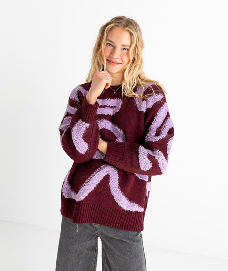 KAUF DICH GLCKLICH Pullover bordeauxlil