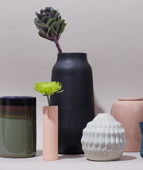 HOUSE DOCTOR Vase Groove black