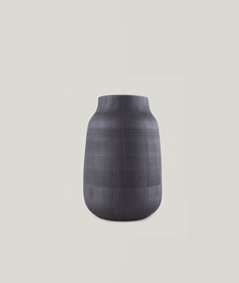 HOUSE DOCTOR Vase Groove black klein