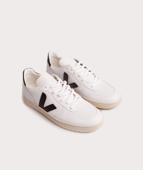VEJA V-10 Leather Sneaker white black