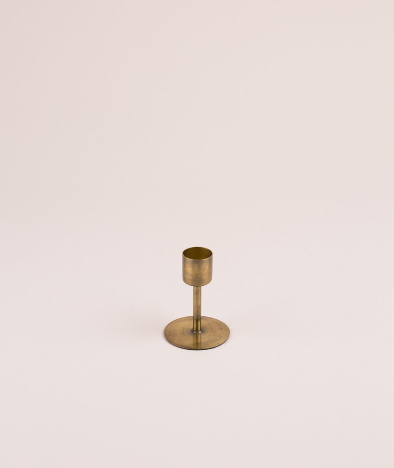 HOUSE DOCTOR Candle Stand antique brass