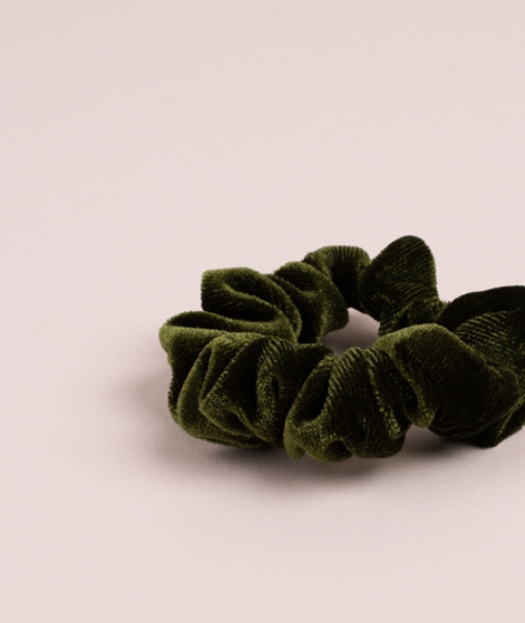 EBBA Velour Scrunchie dunkelgrn