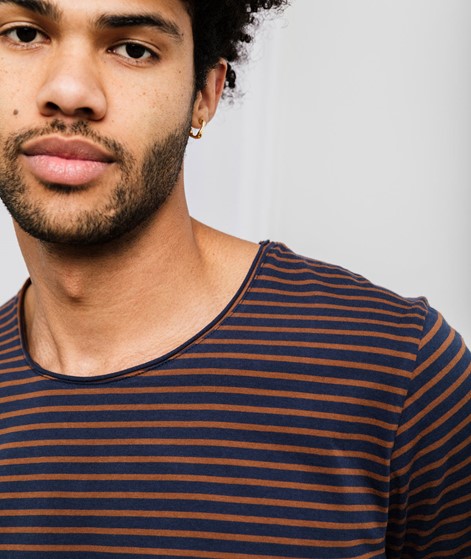 KAUF DICH GLCKLICH T-Shirt bl/br stripe