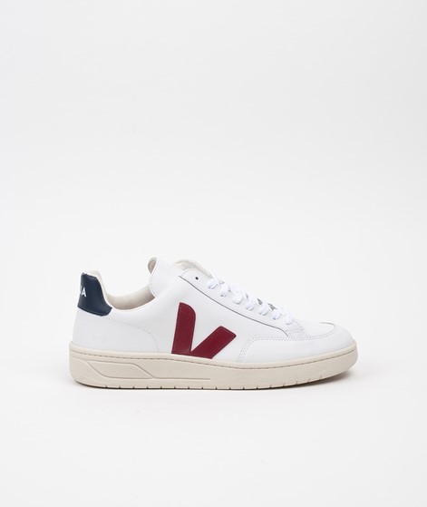 VEJA V-12 Sneaker white/marsala/nautico