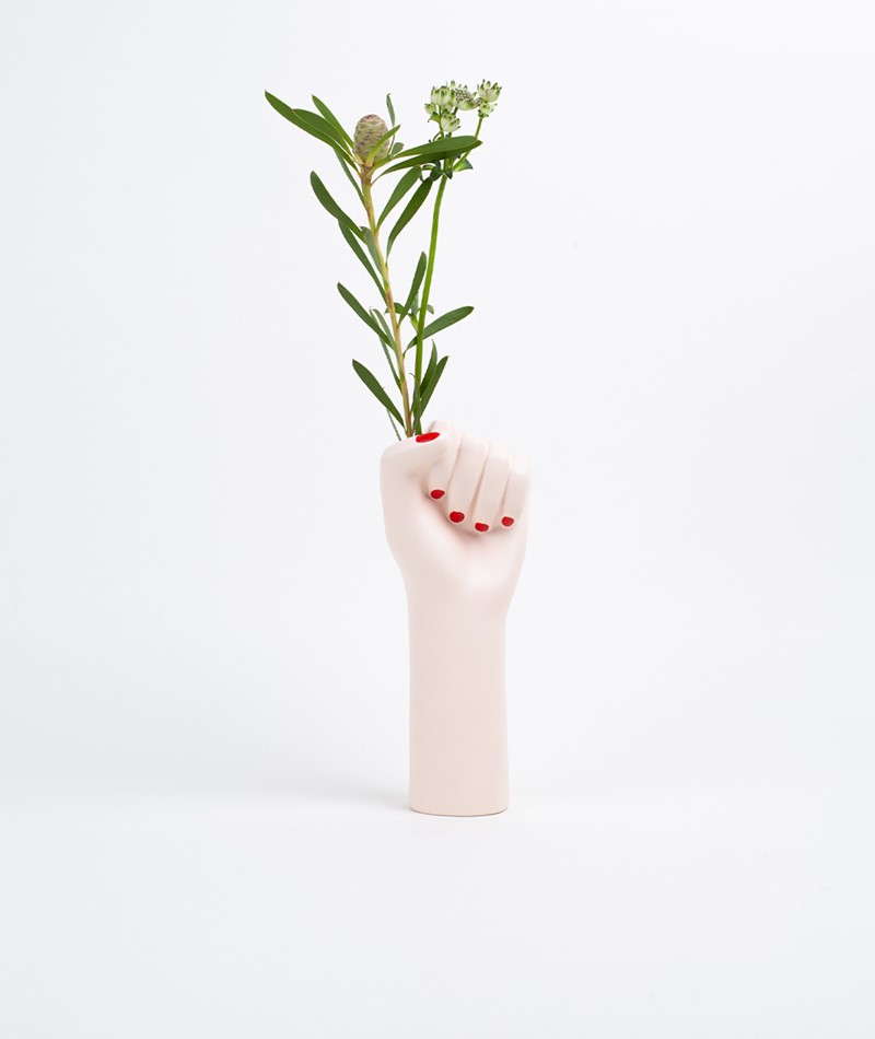 DOIY Girl Power Small Vase white