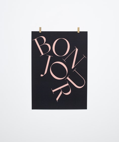KAUF DICH GLCKLICH Poster 50X70 Bonjour