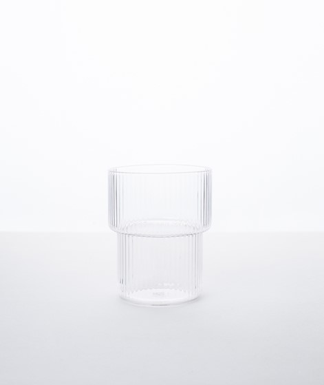 FERM LIVING Ripple Glas 4er Set Medium ( 7) farblos