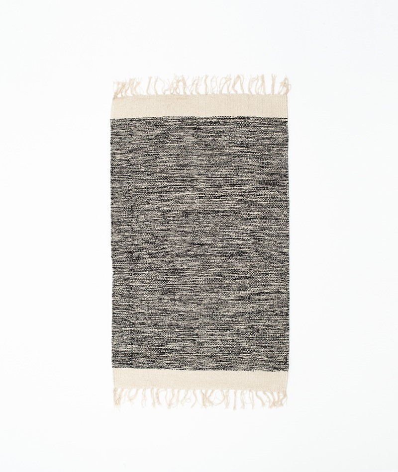 Ferm Living Melange Teppich Black 59037