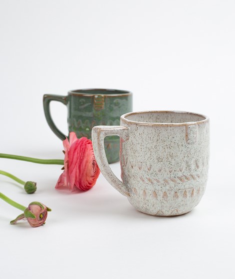 MADAM STOLTZ Stoneware Mug w/ Face