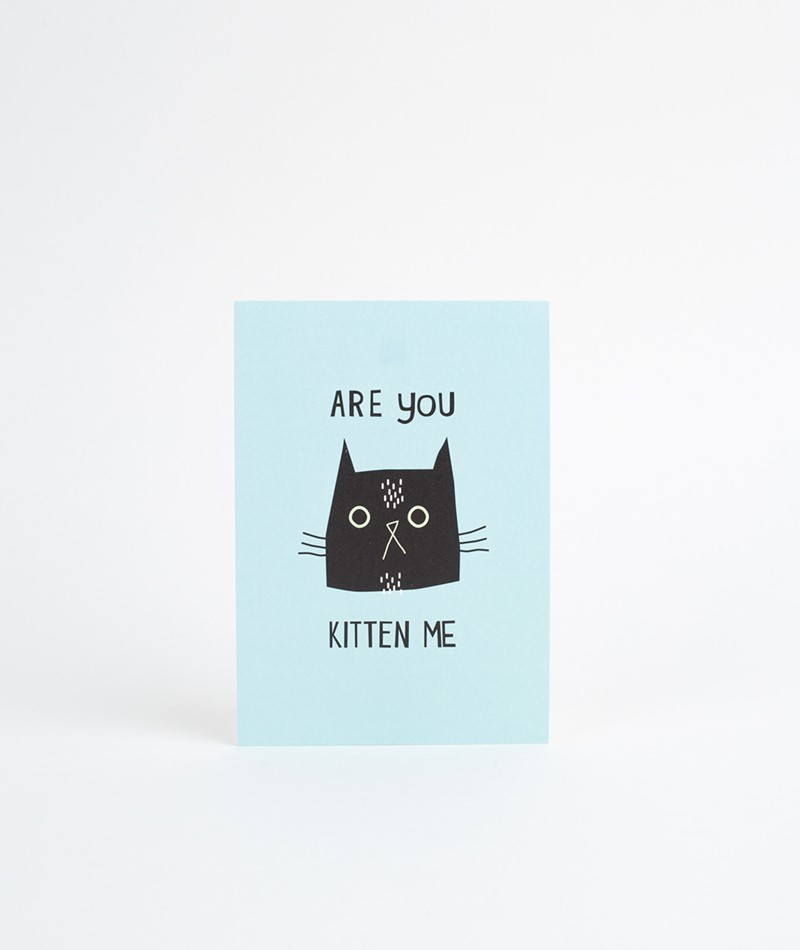 KAUF DICH GLÜCKLICH Postkarte Kitten