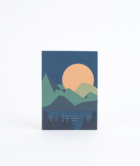 KAUF DICH GLÜCKLICH Postkarte Mountain