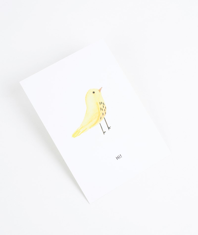 KAUF DICH GLÜCKLICH Postkarte Bird