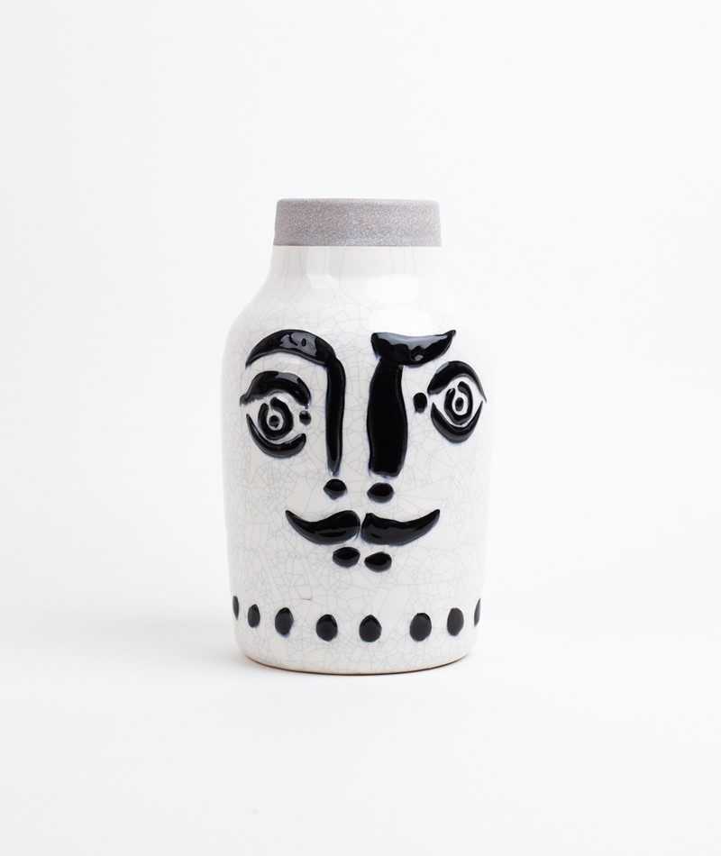 MADAM STOLTZ Ceramic Vase face