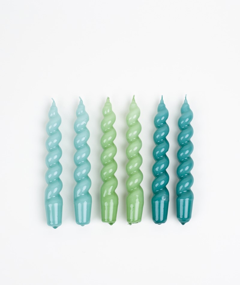 HAY Candle/Spiral green blue