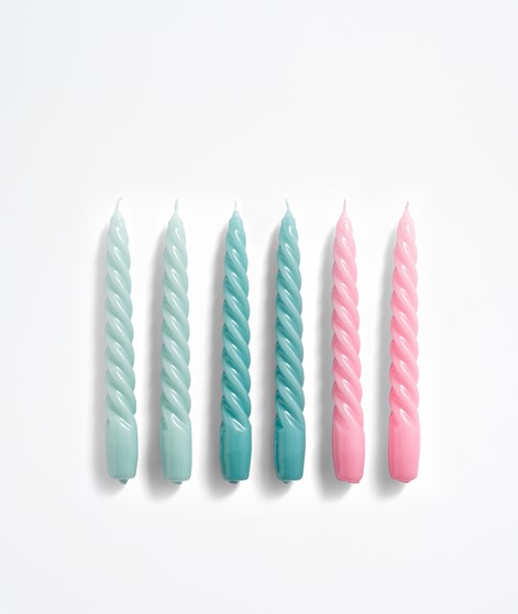 HAY Candle/Spiral blue teal pink
