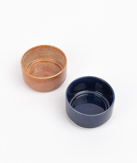 HÜBSCH Keramik Schale dunkelblau