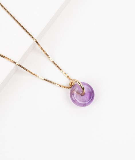 TOODREAMY Birthstone Kette Februar gold