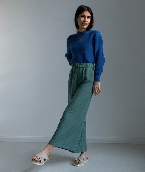 KAUF DICH GLCKLICH Pullover blau aus Bio-Baumwolle