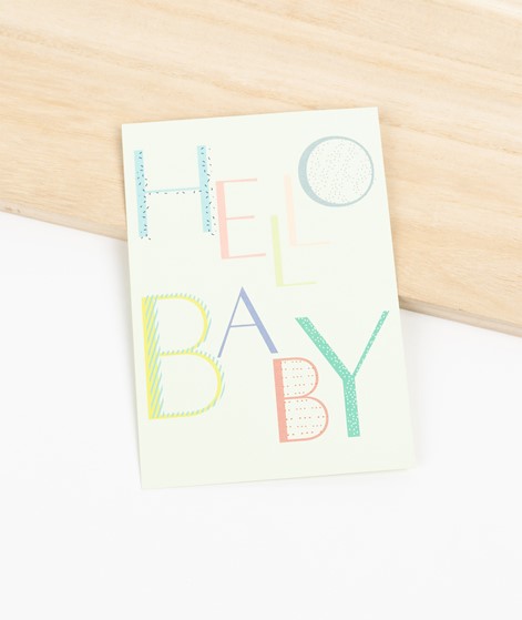 KAUF DICH GLÜCKLICH Postkarte Hello Baby