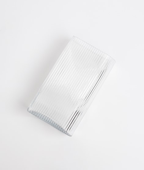 HKLIVING Clear Ribbed Vase