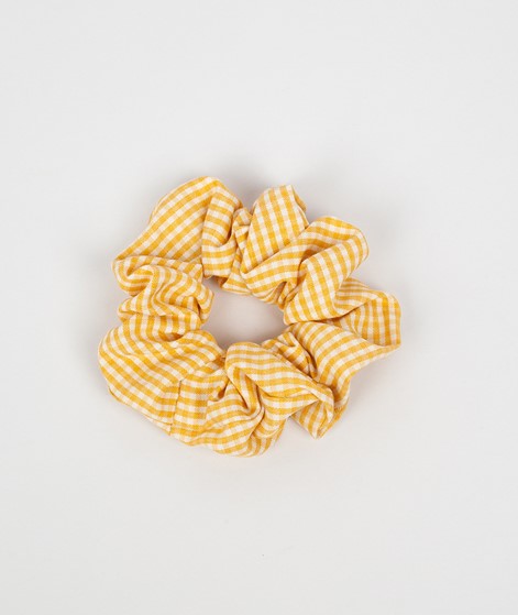 EBBA Scrunchie gelb kariert