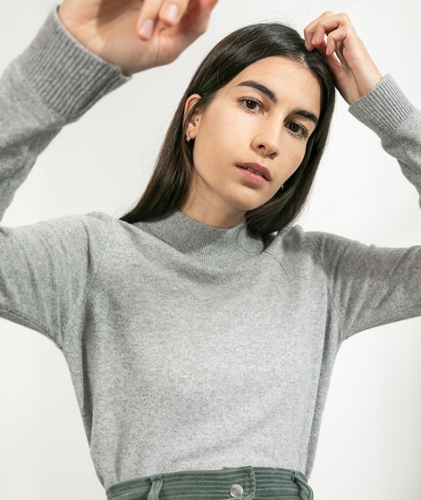 KAUF DICH GLCKLICH Strickpullover grau