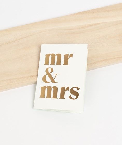 KAUF DICH GLCKLICH Postkarte Mr & Mrs