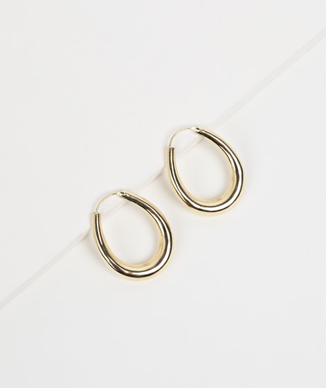 FLAWED Oval Hoops gold