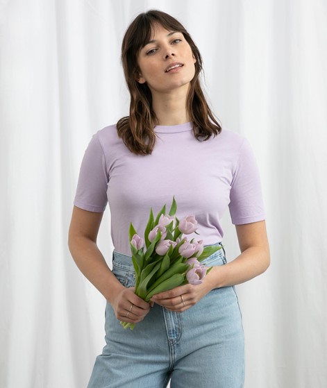 KAUF DICH GLÜCKLICH T-Shirt flieder aus Bio-Baumwolle