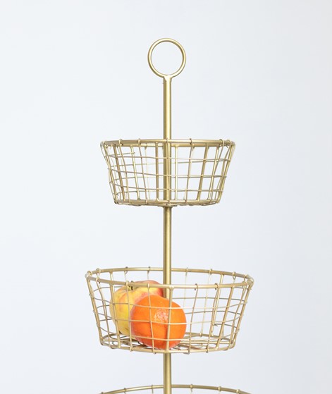 MADAM STOLTZ Iron Etagere gold