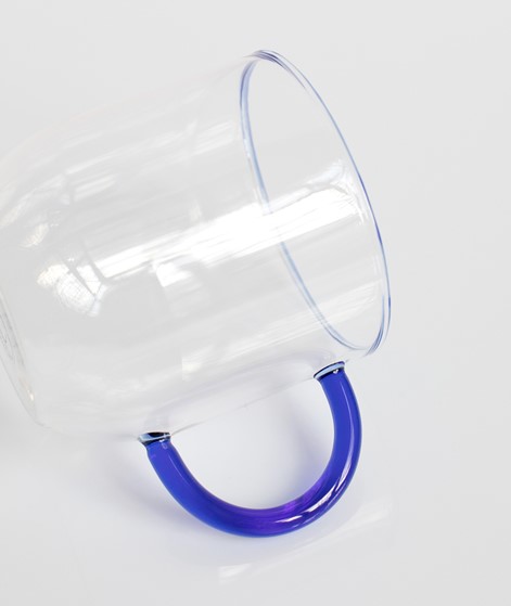 HBSCH Glas mit Henkel blau